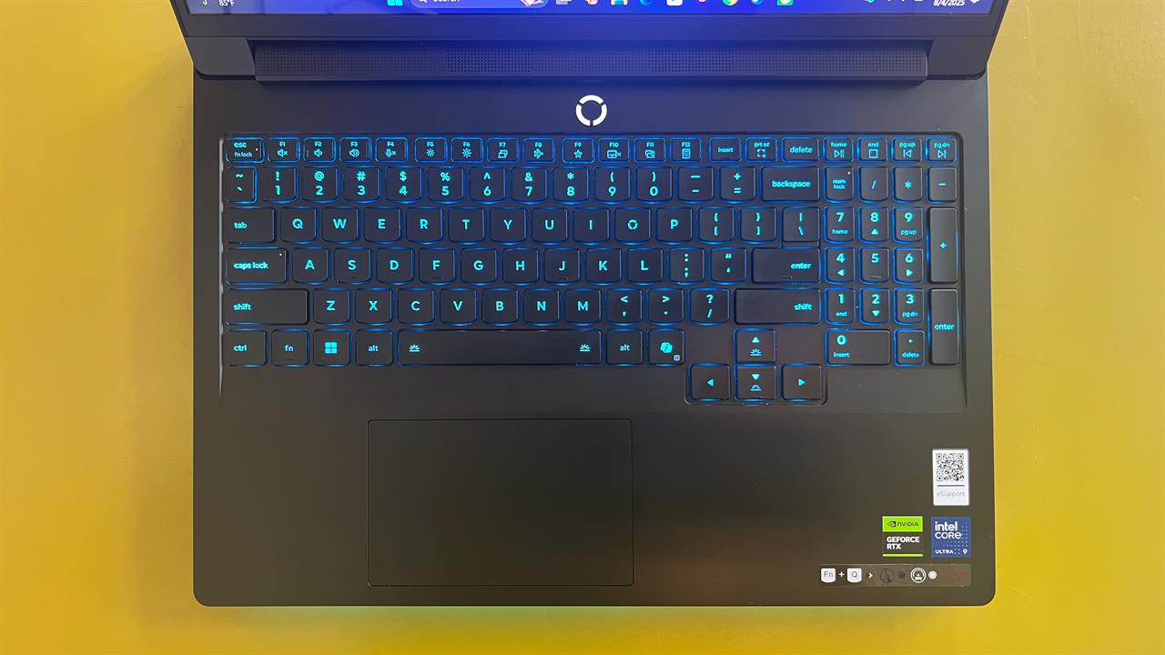 Lenovo Legion Pro 7i keyboard.